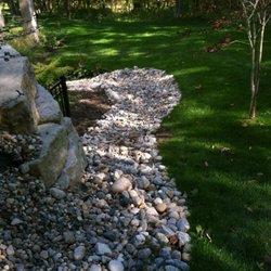Nature’s Carving - Dry creek to help with drainage.