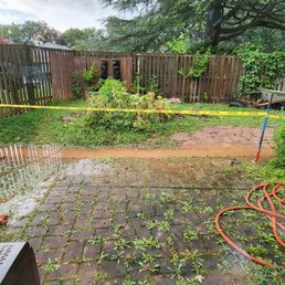 Before the drainage system, every heavy rain would flood my yard. Before the drainage system, every heavy rain would flood my yard.