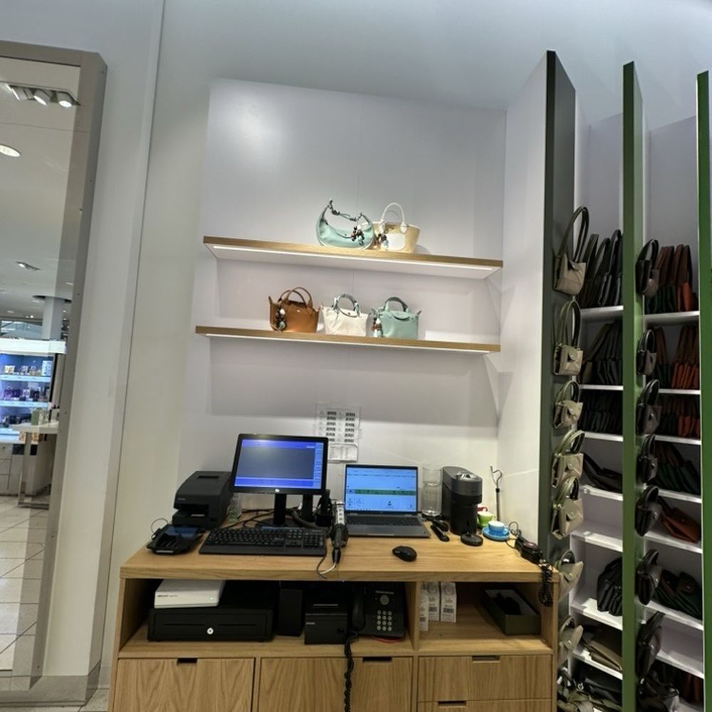 Nordstrom Del Amo Fashion Center - Cute bag above the cash wrap in the Longchamp concession shop. - Department Stores Near Me - Torrance, California