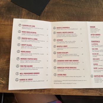 Abigail Street - Menu small plates - Mediterranean Near Me - Cincinnati, Ohio
