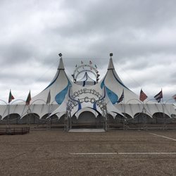 State Fair of Louisiana - 5/3/17. Wed. Fairgrounds. Cirque Italia Water Circus! Setup for a long weekend of shows: Thurs 5/4-Sun 5/7! www.cirqueitalia.com