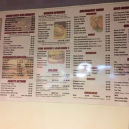 Hero Cafe menu board Hero Cafe menu board