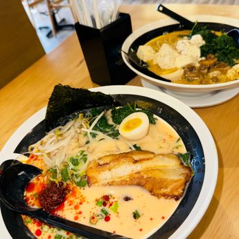 Silverlake Ramen - two plates of ramen and a bowl of soup - Ramen Near Me - Concord, North Carolina