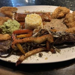 Sharkys - Steak, enchilada and shrimp combo