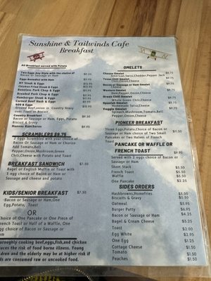 Menu photo 6 Sunshine & Tailwinds Cafe North Las Vegas, NV