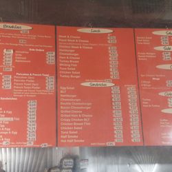 Tony's Place - Updated menu 2023