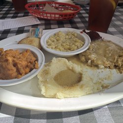 Carols Restaurant - Chicken and Dressing with homemade sides!