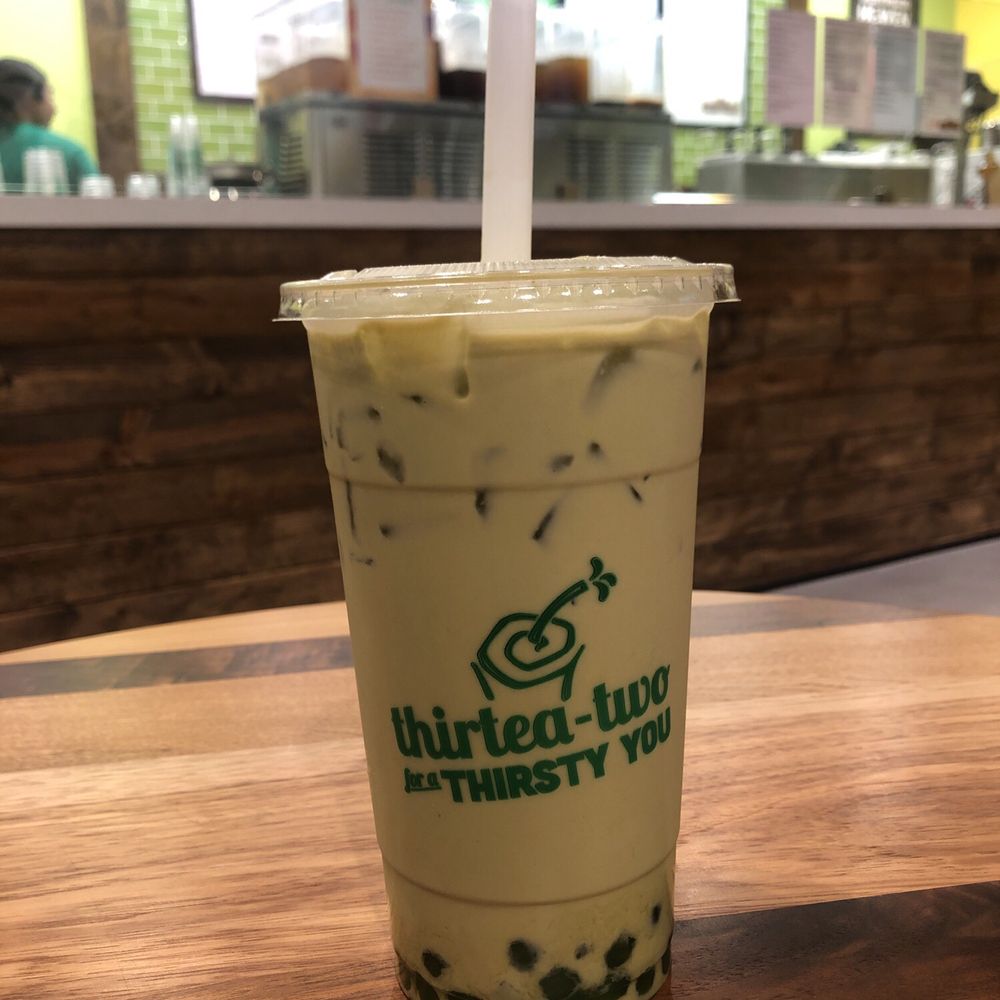 Tastea - 32 oz Matcha Thai Milk Tea - Bubble Tea Near Me - Riverside, California Tastea - 32 oz Matcha Thai Milk Tea - Bubble Tea Near Me - Riverside, California