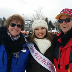 Berkshire Hathaway HomeServices Verani Realty - Miss Winnipesaukee spends the day at the BHHS Verani Bobhouse...thanks to Tim and Vandy Garnham