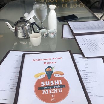 Andaman Asian Bistro - Hot sake & jasmine tea - Sushi Bars Near Me - St. Augustine, Florida Andaman Asian Bistro - Hot sake & jasmine tea - Sushi Bars Near Me - St. Augustine, Florida