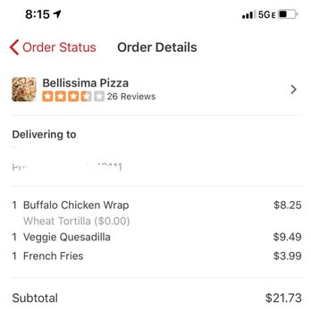 Bellissima Pizza - My order on the Yelp app - Pizza Near Me - Philadelphia, Pennsylvania Bellissima Pizza - My order on the Yelp app - Pizza Near Me - Philadelphia, Pennsylvania