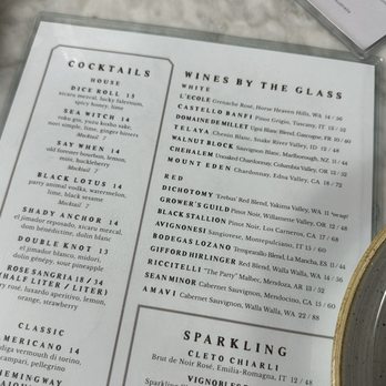Percy - Drink Menu - Desserts Near Me - Boise, Idaho