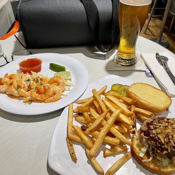 Stinger Ray's Tropical Bar & Grill - Shrimp skewers and BBQ Pork sandwich - Bars Near Me - Honolulu, Hawaii Stinger Ray's Tropical Bar & Grill - Shrimp skewers and BBQ Pork sandwich - Bars Near Me - Honolulu, Hawaii