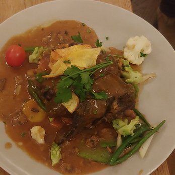 Der Pschorr - Skirt steak braised in red wine. The steak was so tender and the pumpkin potato strudel was amazing! - Bavarian Near Me - Munich, BY Der Pschorr - Skirt steak braised in red wine. The steak was so tender and the pumpkin potato strudel was amazing! - Bavarian Near Me - Munich, BY