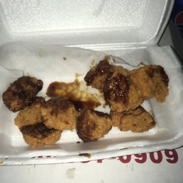 fried chicken in a styrofoam container fried chicken in a styrofoam container