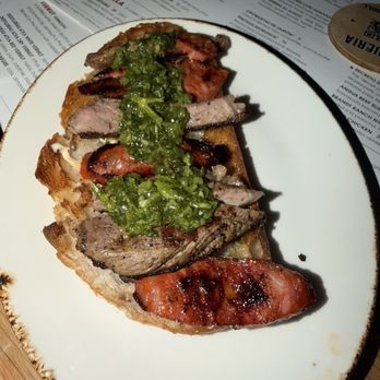 Boqueria Seaport - Steak & chorizo sourdough - Spanish Near Me - Boston, Massachusetts Boqueria Seaport - Steak & chorizo sourdough - Spanish Near Me - Boston, Massachusetts