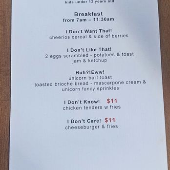Ubuntu - Kiddos Menu -- love the names of the entrees! - Cafes Near Me - San Juan Capistrano, California Ubuntu - Kiddos Menu -- love the names of the entrees! - Cafes Near Me - San Juan Capistrano, California