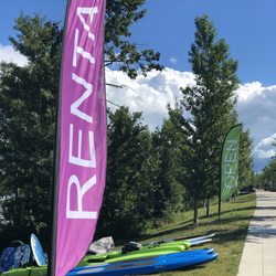 Sylvan Lake Beach Rentals - A place on Sylvan Lake to rent water fun. Kayaks, skim boards, boogie boards and kids kayaks.