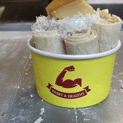 Sweet & Healthy - Oh my God , lo más rico que te vas a comer en tu vida . Helado con flan  y coco  especial
