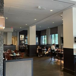 Larger seating area toward the back.