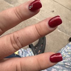Lush Nails - 1 days after I got them done and they look like I need a fill!! Don't go here!