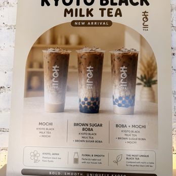 HOJI Tea Community - Milk tea display - Bubble Tea Near Me - Pasadena, California