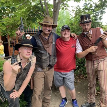 Silverwood Theme Park - Myself, Marshall Jack, and the 2 crazy train robbers - Amusement Parks Near Me - Athol, Idaho Silverwood Theme Park - Myself, Marshall Jack, and the 2 crazy train robbers - Amusement Parks Near Me - Athol, Idaho