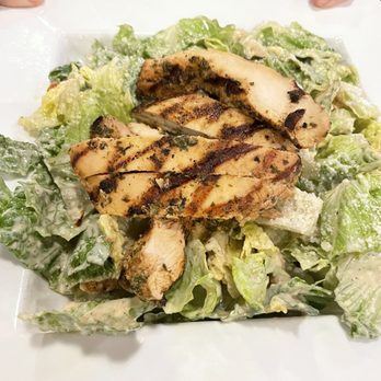 Skinny J's - Caesars salad with grilled chicken - Steakhouses Near Me - Conway, Arkansas