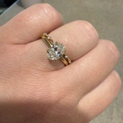 Gabriel Jewelers - Engagement ring and wedding band (resized by the Gabriel Jewelers team)