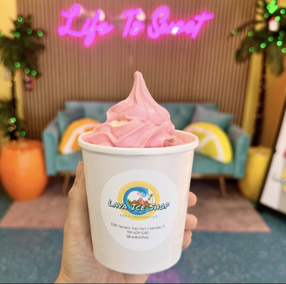 Lava Ice Shop Logo