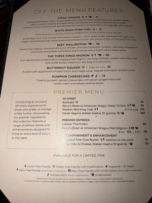 Menu photo 1 Perry's Steakhouse & Grille - Grapevine Grapevine, TX Menu photo 1 Perry's Steakhouse & Grille - Grapevine Grapevine, TX