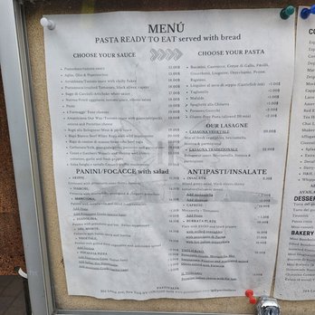 Pastitalia - Menu - Pasta Shops Near Me - New York, New York Pastitalia - Menu - Pasta Shops Near Me - New York, New York