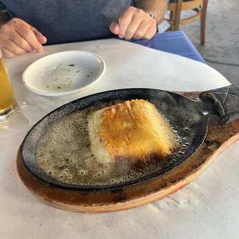 Olympic Cafe - Oopa! Saganaki cheese - Mediterranean Near Me - San Diego, California Olympic Cafe - Oopa! Saganaki cheese - Mediterranean Near Me - San Diego, California