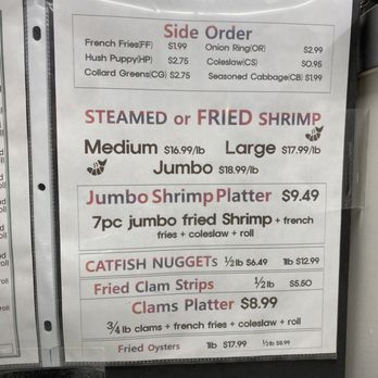 Seafood Shanty - Menu (Jan 2024) - Seafood Markets Near Me - Fort Washington, Maryland Seafood Shanty - Menu (Jan 2024) - Seafood Markets Near Me - Fort Washington, Maryland
