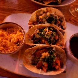 Taco combination, beef, cod, and short rib. So good! Taco combination, beef, cod, and short rib. So good!