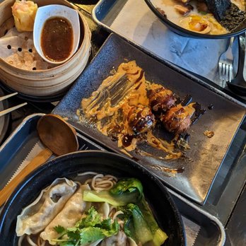 In Ramen - Shrimp shumi, tayaki balls, chasu ramen, and mushroom dumpling ramen. - Ramen Near Me - Dania Beach, Florida In Ramen - Shrimp shumi, tayaki balls, chasu ramen, and mushroom dumpling ramen. - Ramen Near Me - Dania Beach, Florida