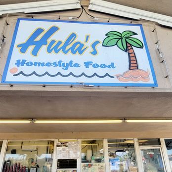 Hula's - Exterior Signage (10/07/24). @HulasEscalon #Escalon #Burgers #Sandwiches #ComfortFood - American Near Me - Escalon, California