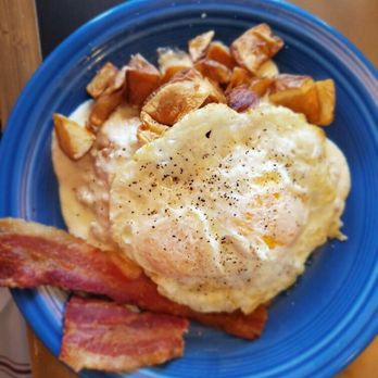 Range Cafe - The original plate is lovely but cold (literally cold) through and through. Back to the kitchen! - Breakfast & Brunch Near Me - Albuquerque, New Mexico