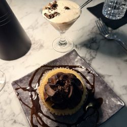 Vino 61 - Deserts- vegan cake and espresso martini desert