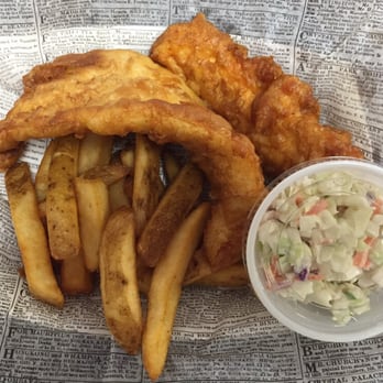 Famous Philly - The #2 which is a small fish and chips and a piece of chicken for $8.95. - Fish & Chips Near Me - Cape Coral, Florida Famous Philly - The #2 which is a small fish and chips and a piece of chicken for $8.95. - Fish & Chips Near Me - Cape Coral, Florida