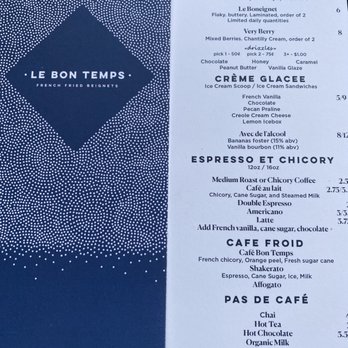 Le Bon Temps - Menu - Bakeries Near Me - Dallas, Texas Le Bon Temps - Menu - Bakeries Near Me - Dallas, Texas