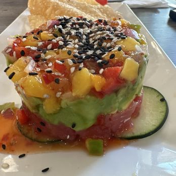 Marina Bar & Grill - Ahi Tuna Tower - Burgers Near Me - Discovery Bay, California