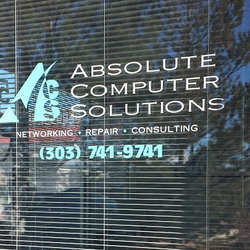 Absolute Computer Solutions & Repair - Located at 5918 E. County Line Road. Two blocks East of County Line and Holly (on the frontage road along the South side of County Line)