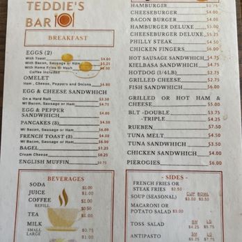 Teddie's Bar - Menu - Bars Near Me - Utica, New York Teddie's Bar - Menu - Bars Near Me - Utica, New York