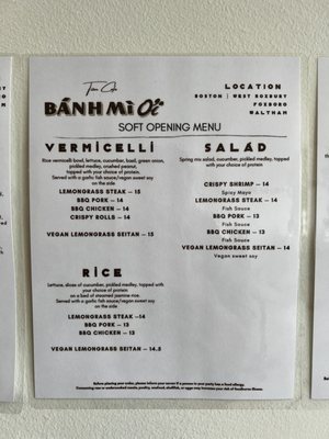 Menu photo 7 Bánh Mì Oi - Waltham Waltham, MA Menu photo 7 Bánh Mì Oi - Waltham Waltham, MA