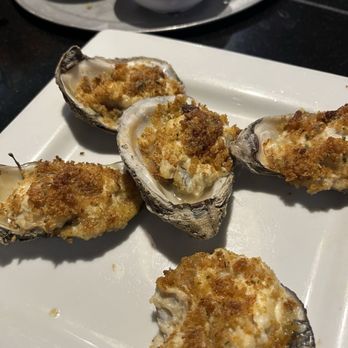 The Full Moon Oyster Bar - Crab Stuffed Oysters* - Seafood Near Me - Jamestown, North Carolina