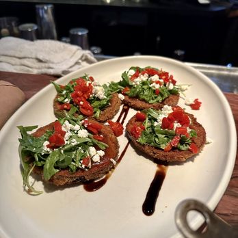 Phoenix City Grille - Crispy Eggplant Bites are soo delicious! I love munching on them with a beer & football on TV at the bar. - Bars Near Me - Phoenix, Arizona
