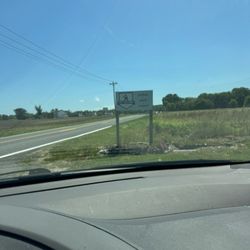 East View Farms - East view road sign