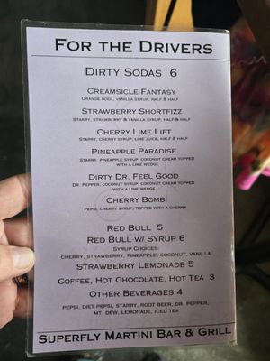 Menu photo 3 Superfly Martini Bar and Grill Brookings, OR