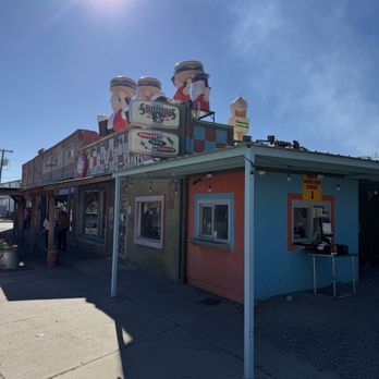 Sparkys BBQ and Espresso - Fun outside look - Burgers Near Me - Hatch, New Mexico Sparkys BBQ and Espresso - Fun outside look - Burgers Near Me - Hatch, New Mexico